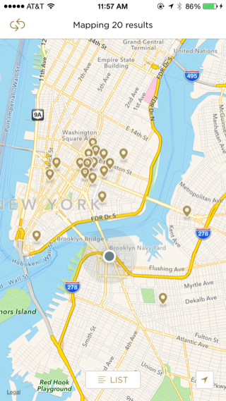 Reserve iPhone maps screenshot